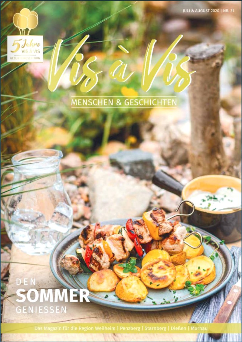 Titelblatt VisaVis Magazin, Ausgabe Juli/August 2020
